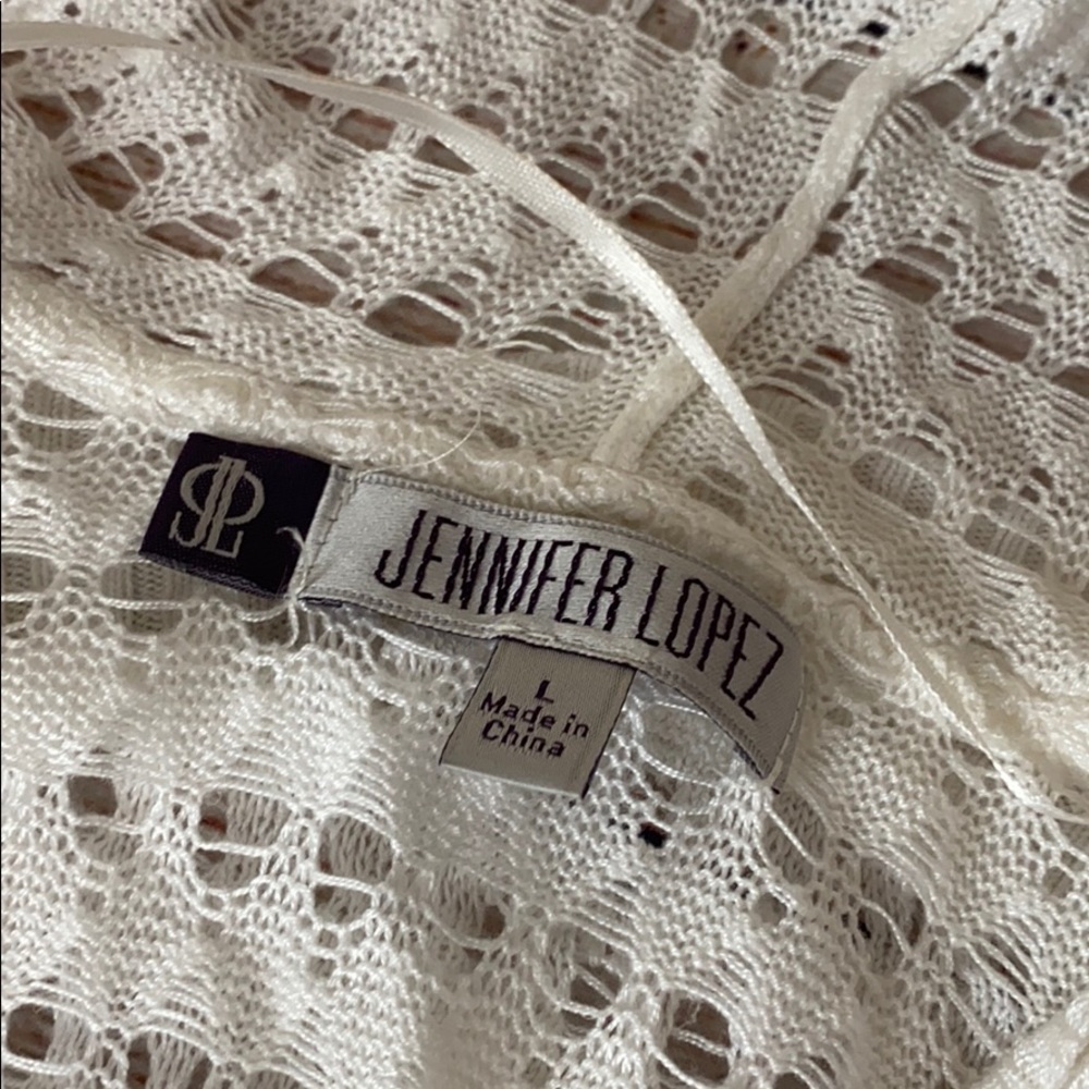 Jennifer Lopez Knit Top/ Coverup with hood size M - Picture 7 of 7